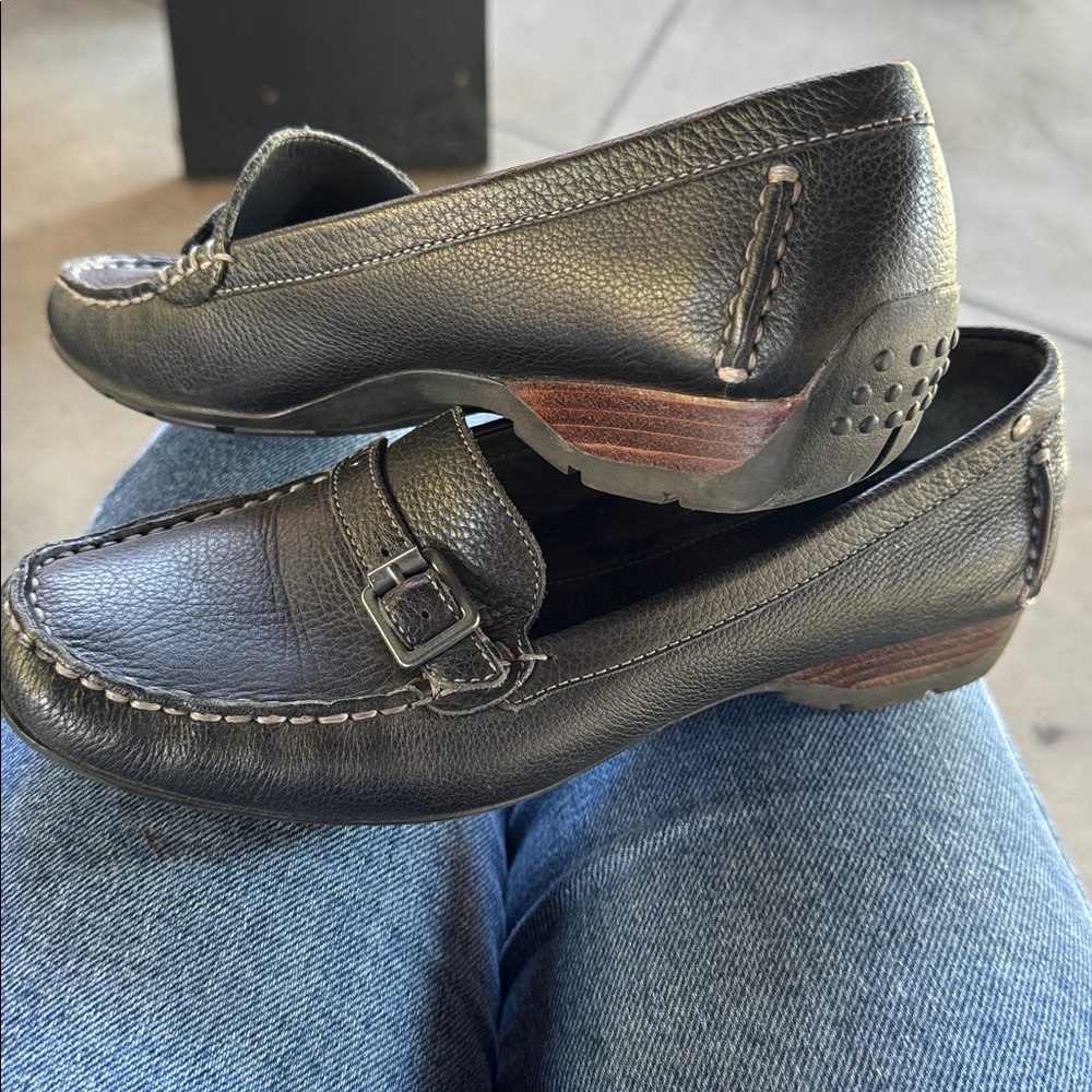 Black Leather Loafers
